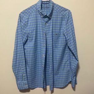 Vineyard Vines Mens On The Go Performance Long Sleeve Button Up Shirt